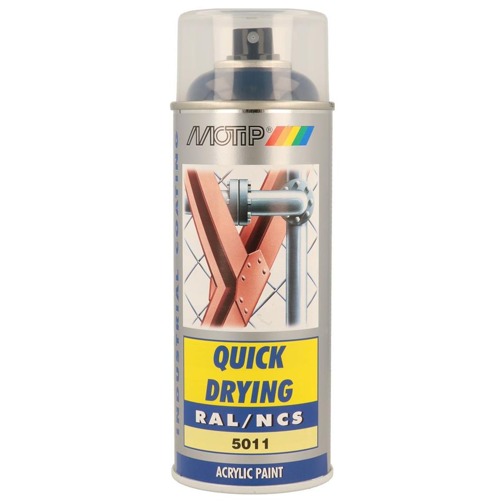 PEINTURE RAL ACRYL RAL5011 BRILLANT AEROSOL 400ML MOTIP