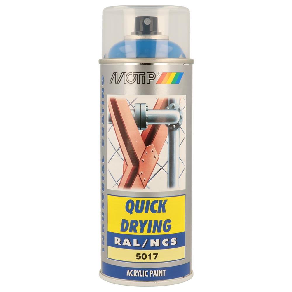 PEINTURE RAL ACRYL RAL5017 BRILLANT AEROSOL 400ML MOTIP
