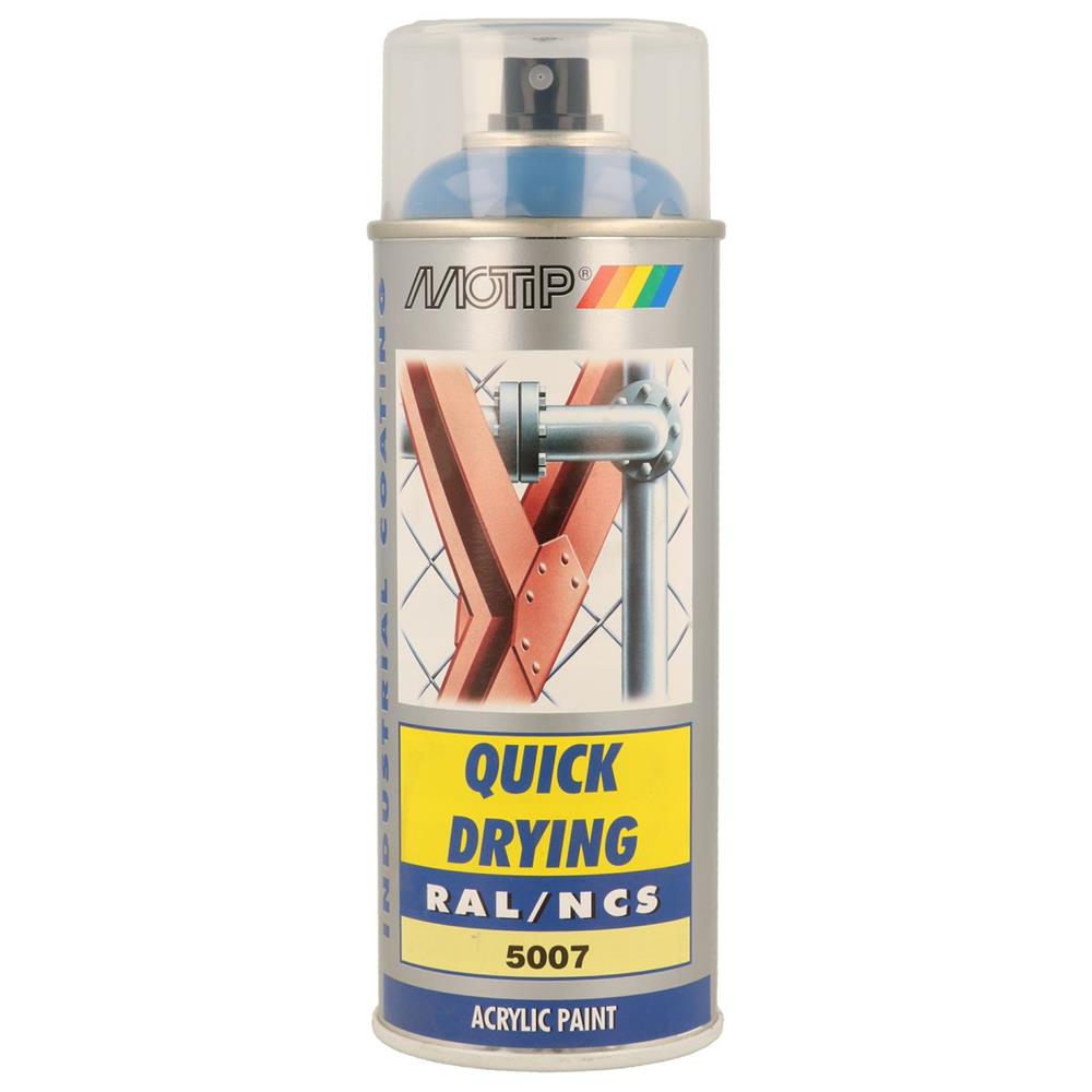 PEINTURE RAL ACRYL RAL5007 BRILLANT AEROSOL 400ML MOTIP