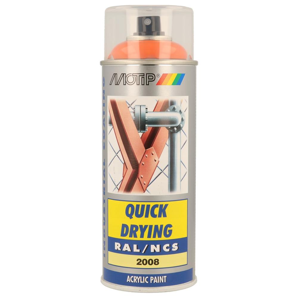 PEINTURE RAL ACRYL RAL2008 BRILLANT AEROSOL 400ML MOTIP