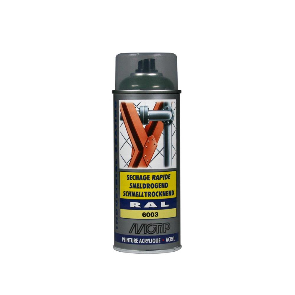 PEINTURE RAL ACRYL RAL6003 BRILLANT AEROSOL 400ML MOTIP