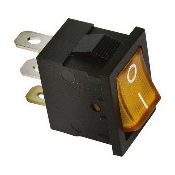 INTERRUPTEUR LED ORANGE 15A 12V
