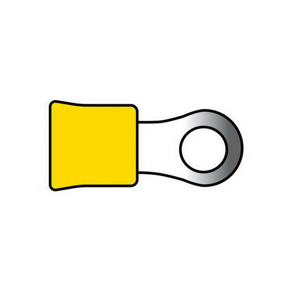 COSSES 674 POUR CABLES Ø2.5 6.5MM JAUNE 10PCS z