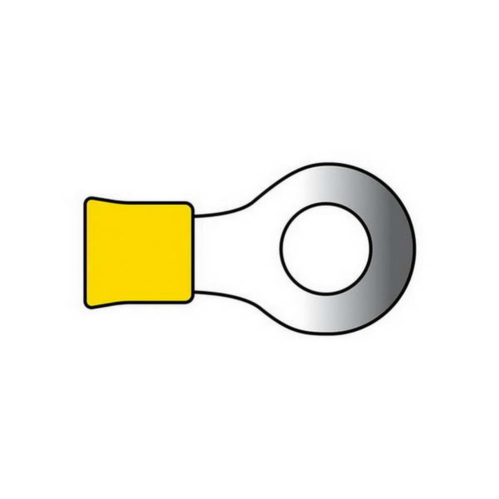COSSES 676 POUR CABLES Ø2.5 6.5MM JAUNE 10PCS z
