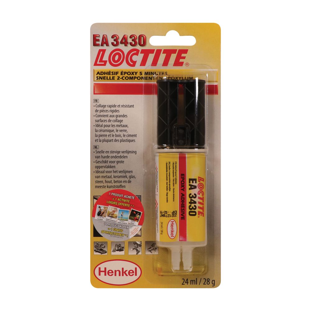 COLLE LOCTITE 232662 EPOXY METAL/CAOUTCHOUC/SYNTHETIQUE 24ML