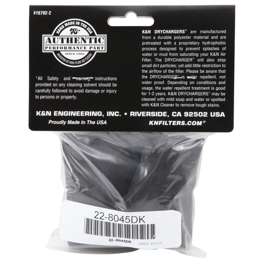 CHAUSSETTE DE RECHANGE POUR FILTRE A AIR K&N 22-8045DK
