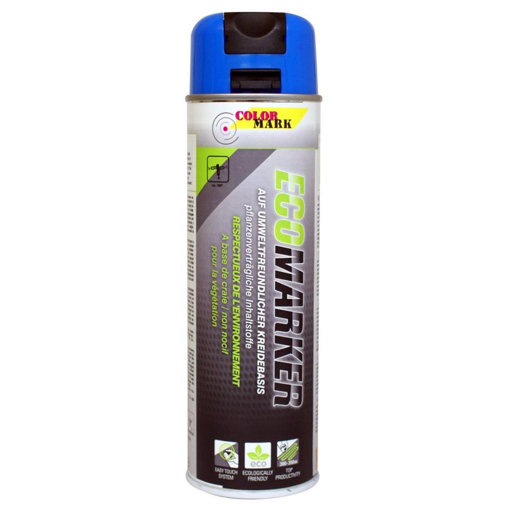 TRACEUR DE LIGNE A LA CRAIE BLEU ECOMARKER AEROSOL 500ML COLORMARK