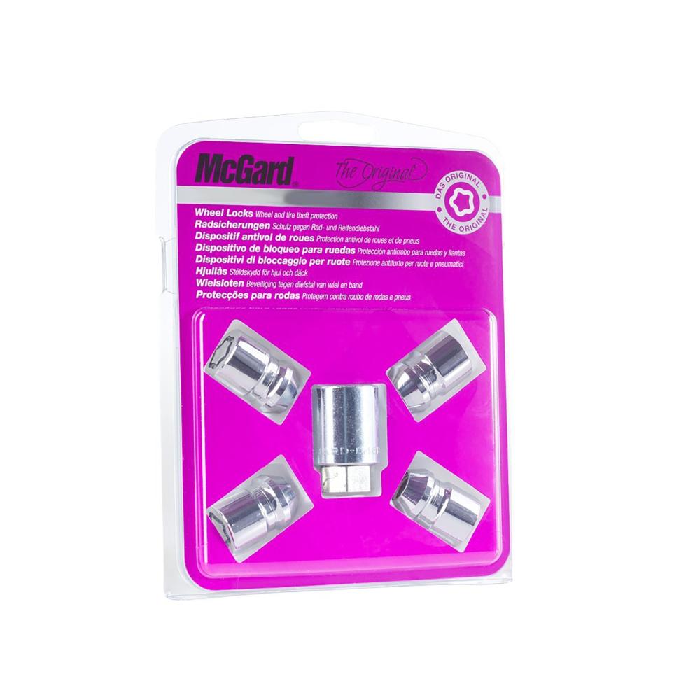 4 ECROUS ANTIVOL SU MCGARD M14X1.5/ 60°/ LONG. 27.7MM/ Ø21MM