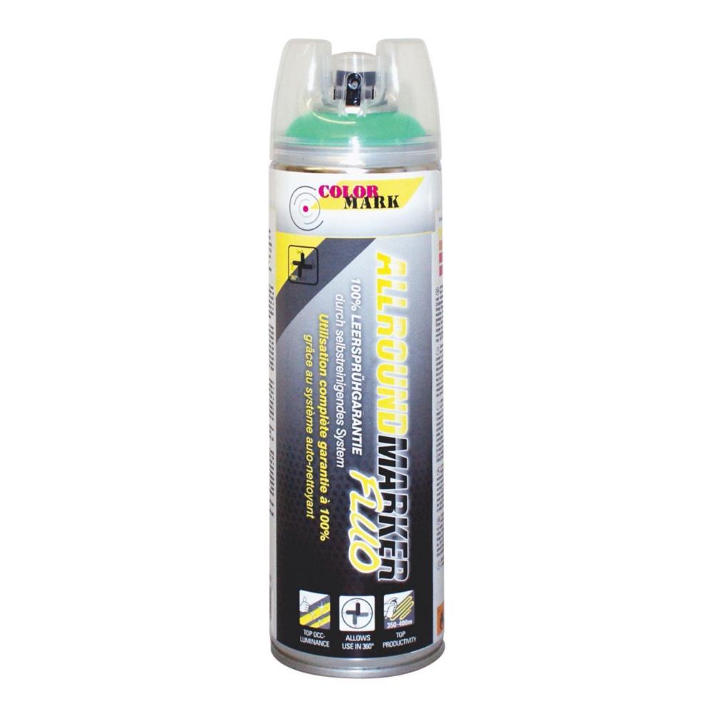 TRACEUR DE CHANTIER VERT FLUO ALLROUND 500 ML COLORMARK