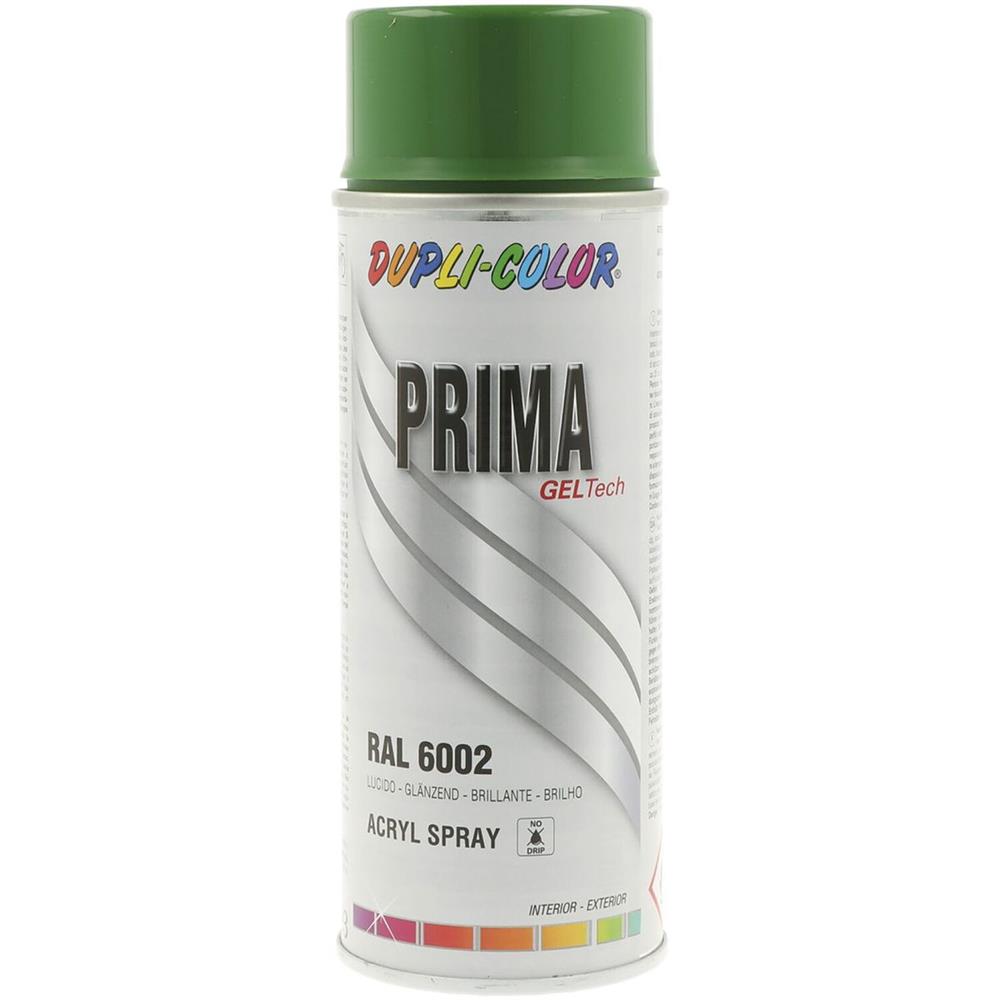 PEINTURE PRIMA RAL 6002 VERT FEUILLE BRILLANT 400ML DUPLI COLOR
