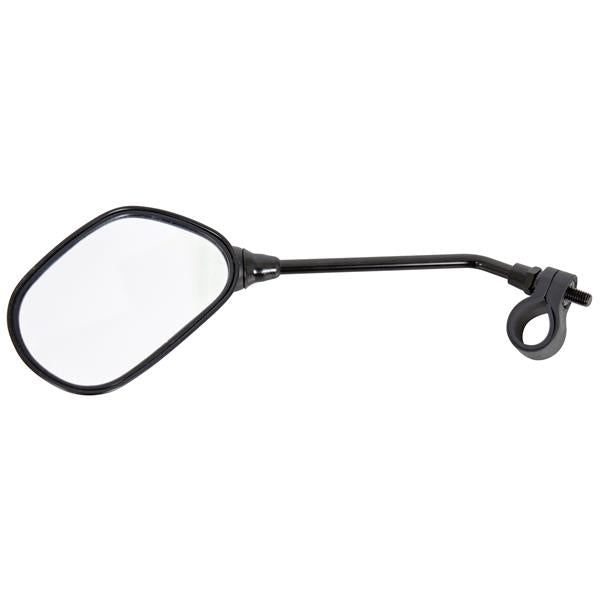 RETROVISEUR OVALE VELO NOIR AVEC CATADIOPTRE DRESCO