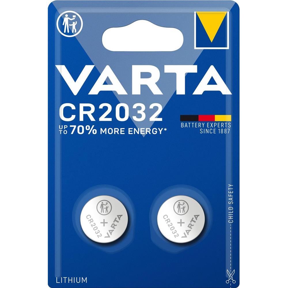 Piles électroniques lithium CR2032 x2 Varta