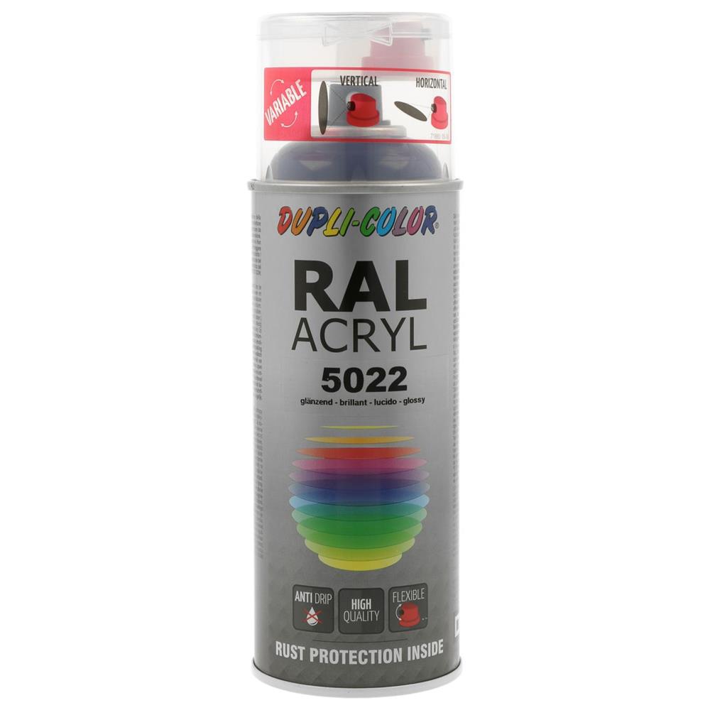 PEINTURE AEROSOL RAL 5022 MOTIP RAL 400 ML