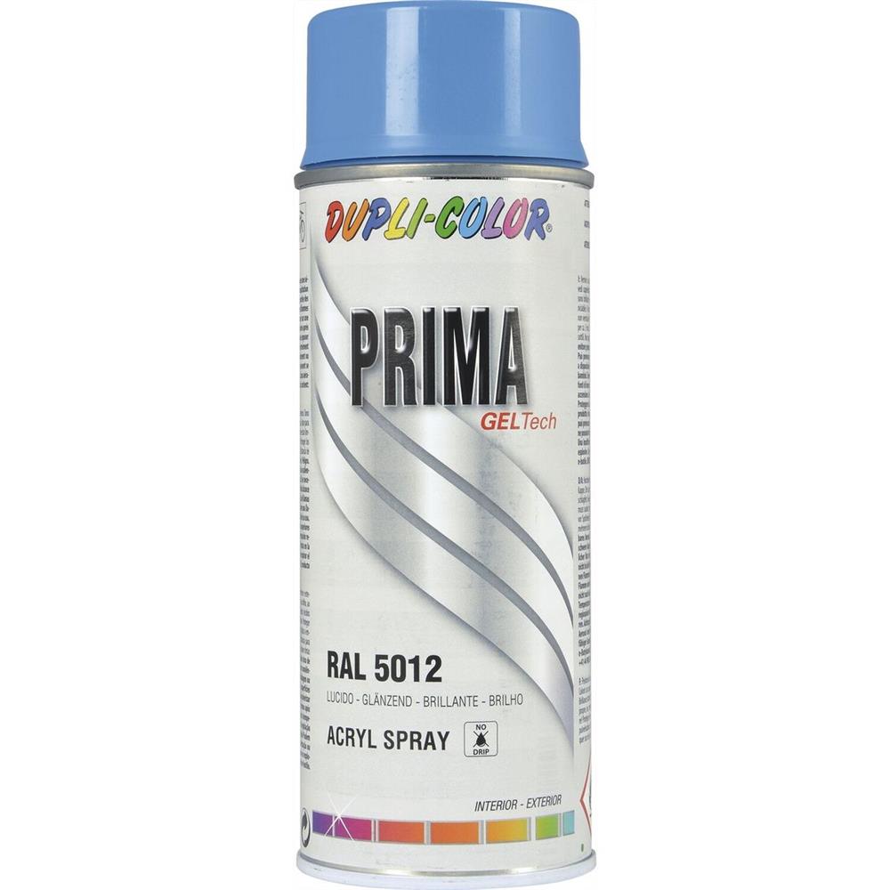 PEINTURE PRIMA RAL 5012 BLEU CLAIR BRILLANT 400ML DUPLI COLOR