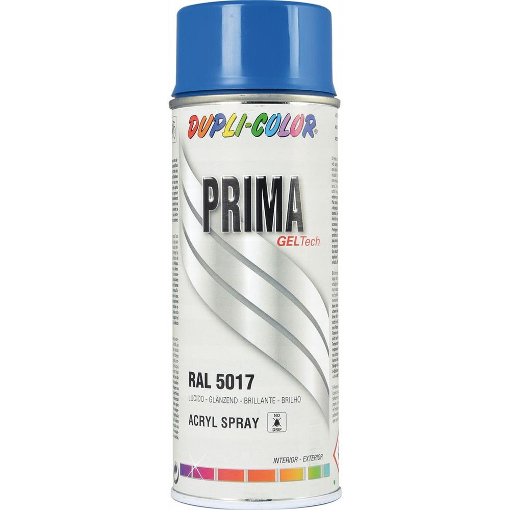 PEINTURE PRIMA RAL 5017 BLEU TRAFIC BRILLANT 400ML DUPLI COLOR