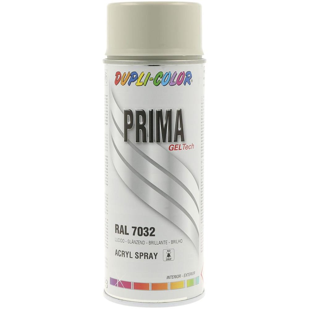 PEINTURE PRIMA RAL 7032 GRIS QUARTZ BRILLANT 400ML DUPLI COLOR