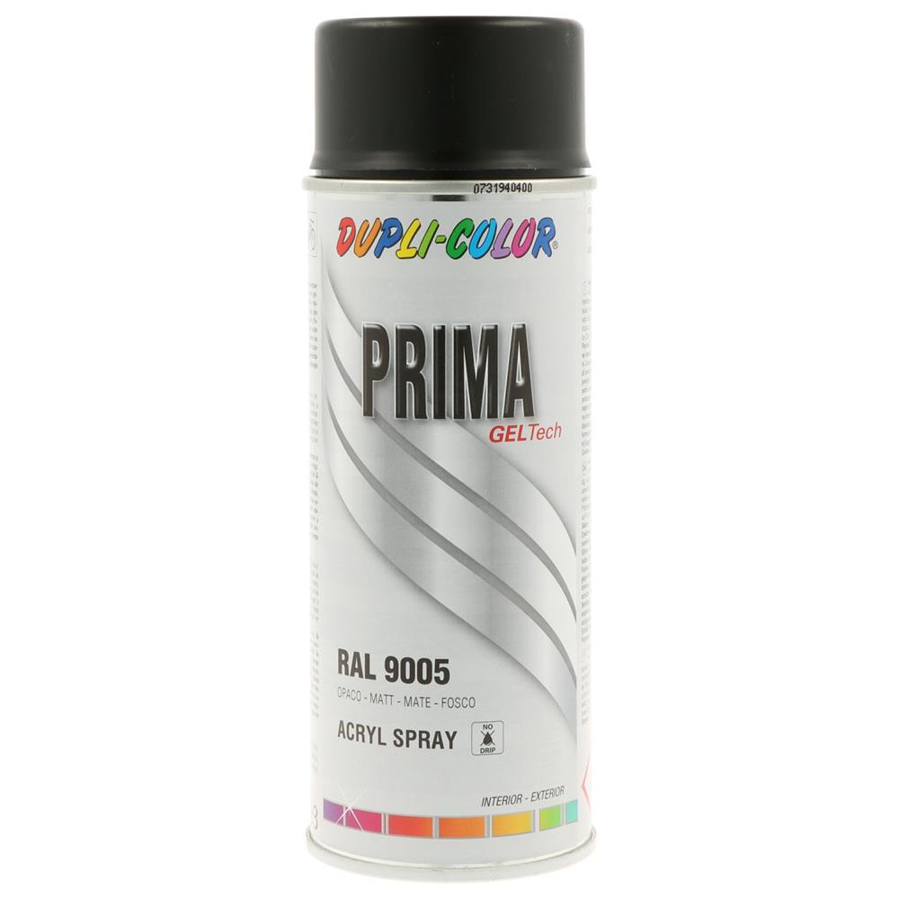 PEINTURE PRIMA RAL 9005 NOIR MAT 400ML DUPLI COLOR