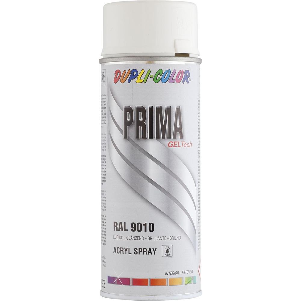 PEINTURE PRIMA RAL 9010 BLANC PUR BRILLANT 400ML DUPLI COLOR