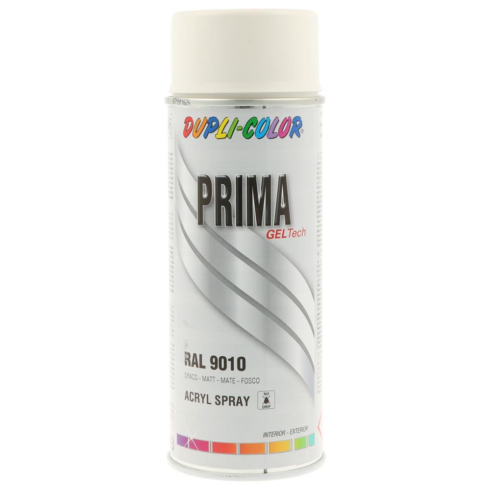 PEINTURE PRIMA RAL 9010 BLANC MAT 400ML DUPLI COLOR
