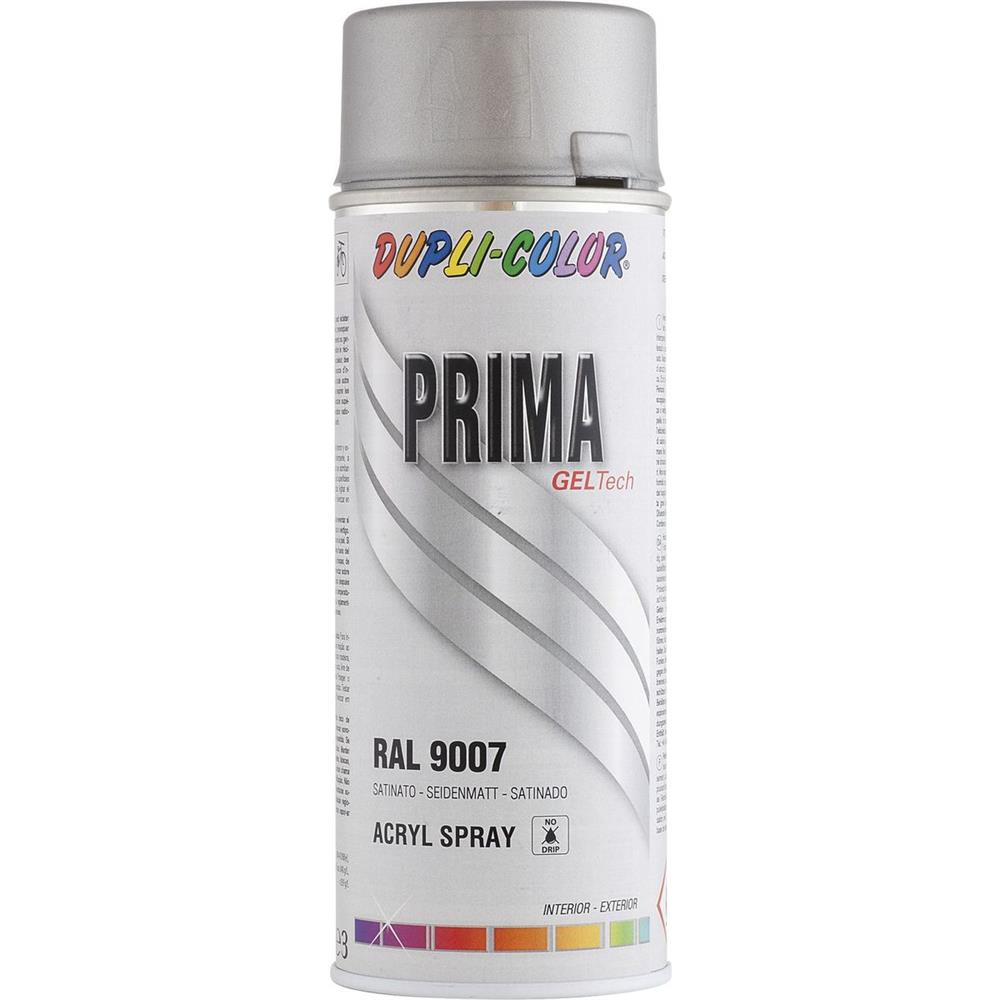 PEINTURE PRIMA RAL 9007 GRIS ALU SATINE 400ML DUPLI COLOR