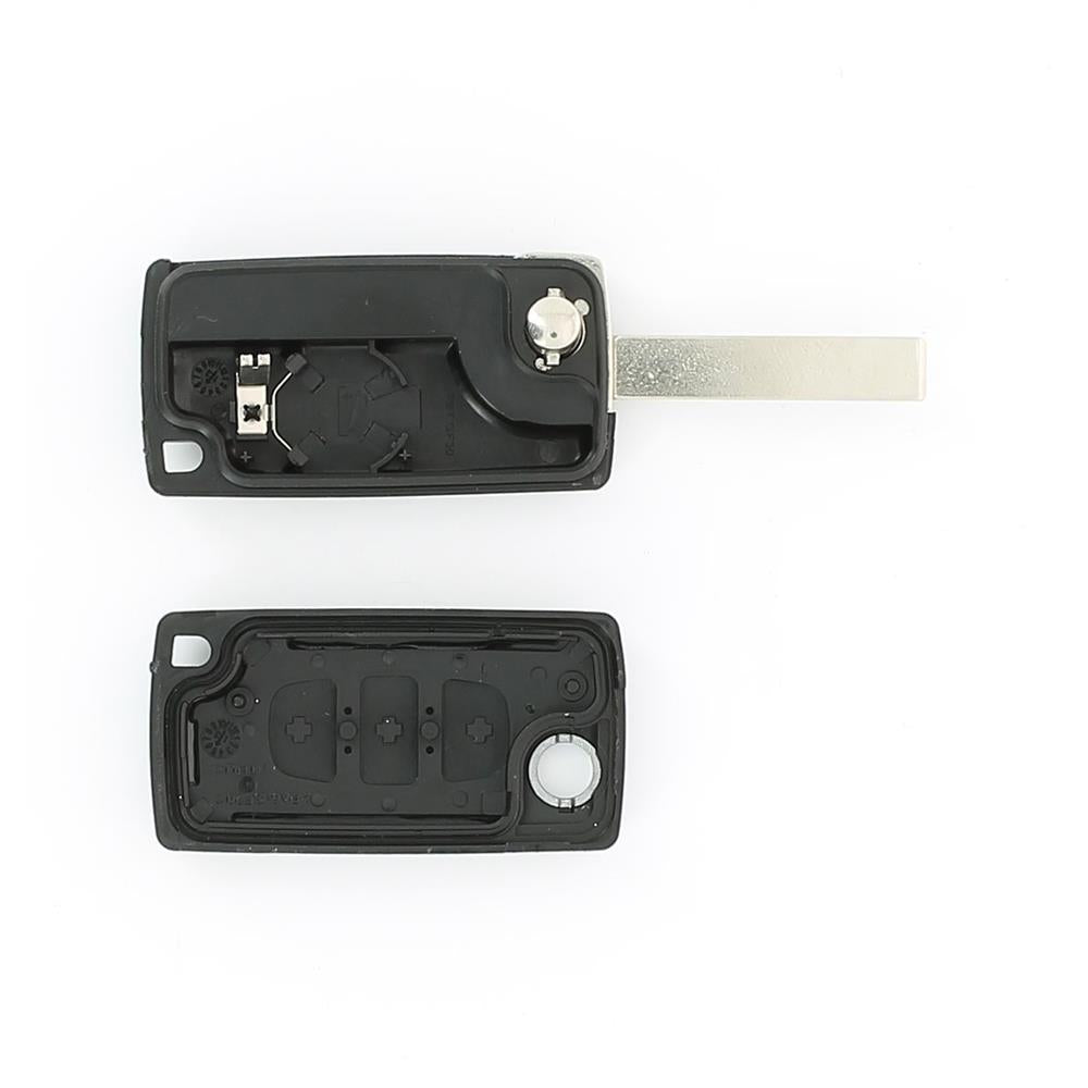 COQUE CLE ADAPTABLE POUR CITROEN CE0536 3 BOUTONS LAME FRAISEE KEYSKAR