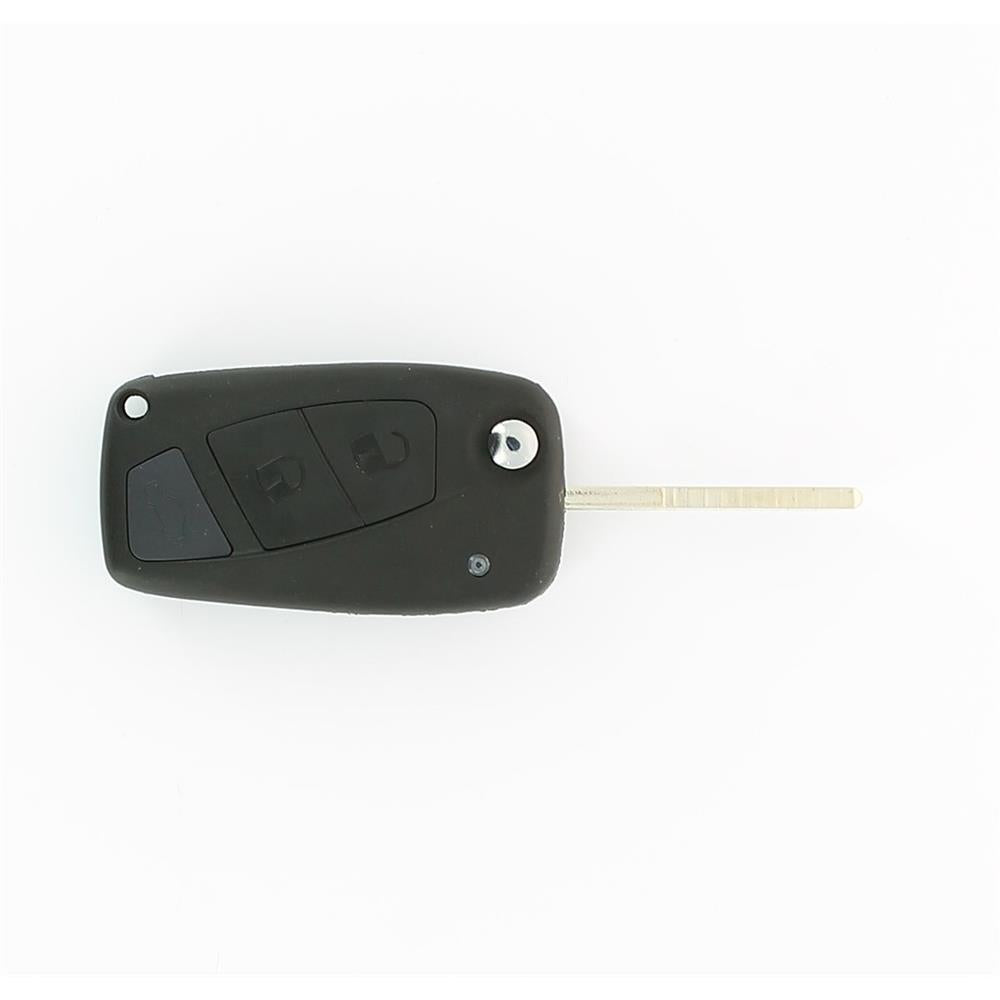 COQUE CLE ADAPTABLE POUR FIAT 3 BOUTONS LAME FRAISEE PILE DANS COQUE KEYSKAR