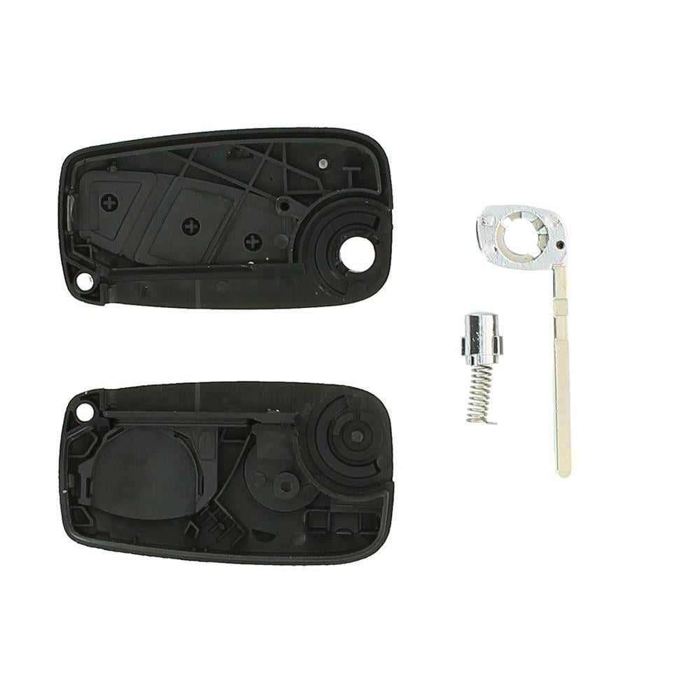 COQUE CLE ADAPTABLE POUR FIAT 3 BOUTONS LAME FRAISEE (PILE SUR TIROIR) KEYSKAR