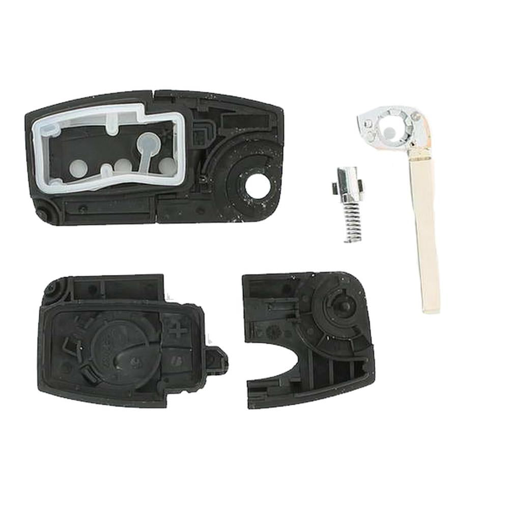 COQUE CLE ADAPTABLE FORD 3 BOUTONS LAME FRAISEE RETRACTABLE 5MM