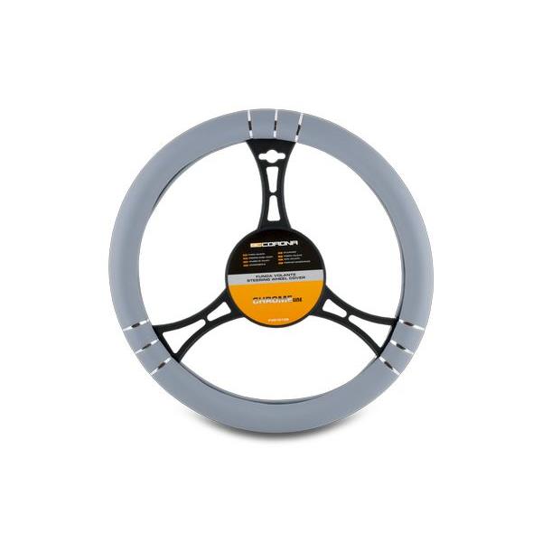 COUVRE VOLANT CHROMELINE GRIS z
