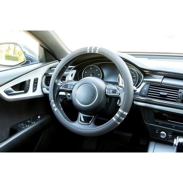 COUVRE VOLANT CHROMELINE GRIS z