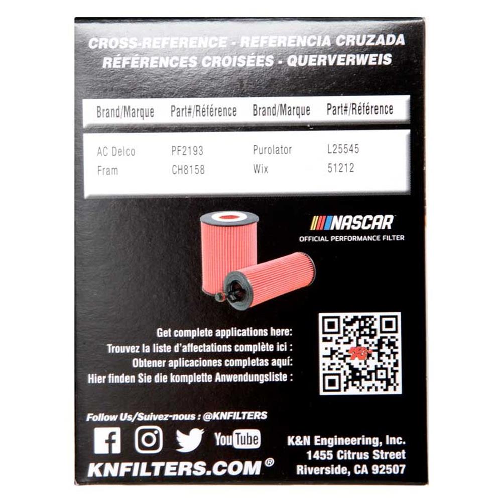 FILTRE A HUILE DE REMPLACEMENT K&N ADAPTABLE POUR VAG