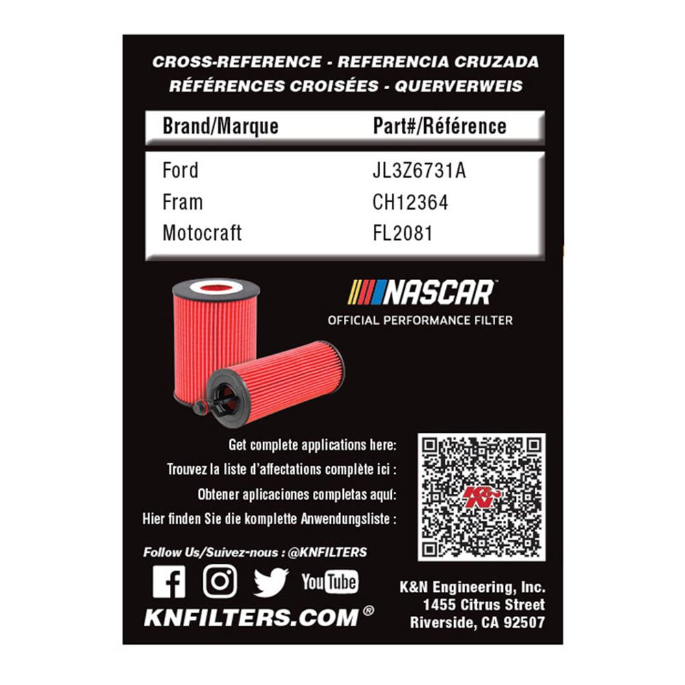 FILTRE A HUILE DE REMPLACEMENT K&N HP-7043