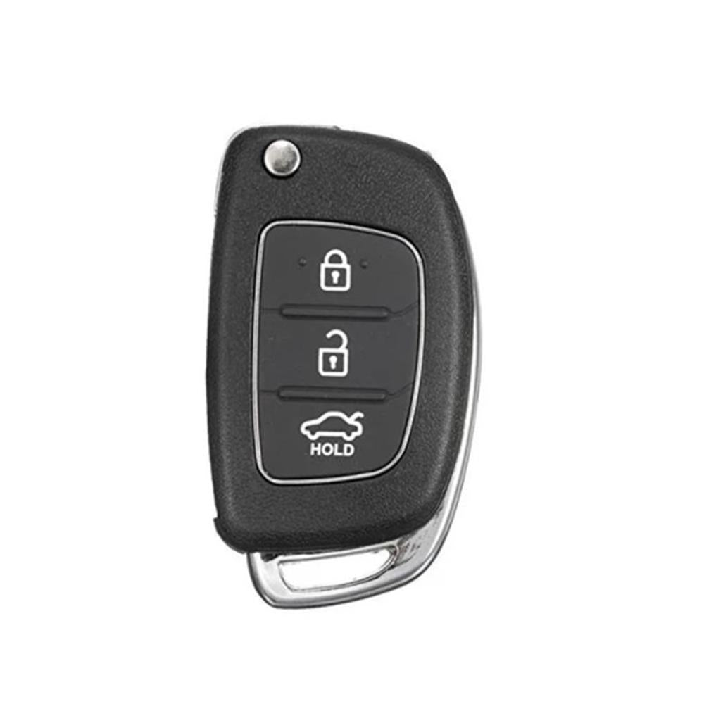 COQUE CLE ADAPTABLE POUR KIA HYUNDAI 3 BOUTONS LAME FRAISEE KEYSKAR
