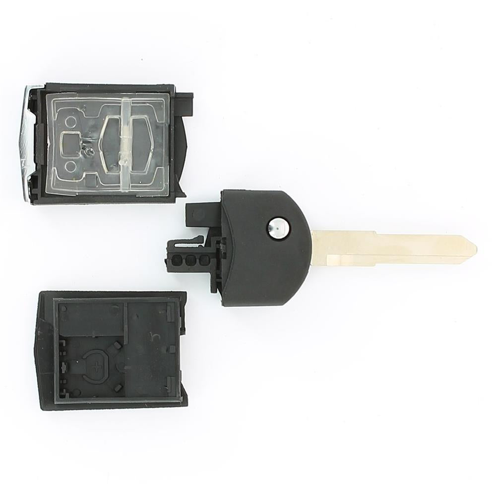 COQUE CLE ADAPTABLE MAZDA 2 BOUTONS LAME CRANTEE RETRACTABLE
