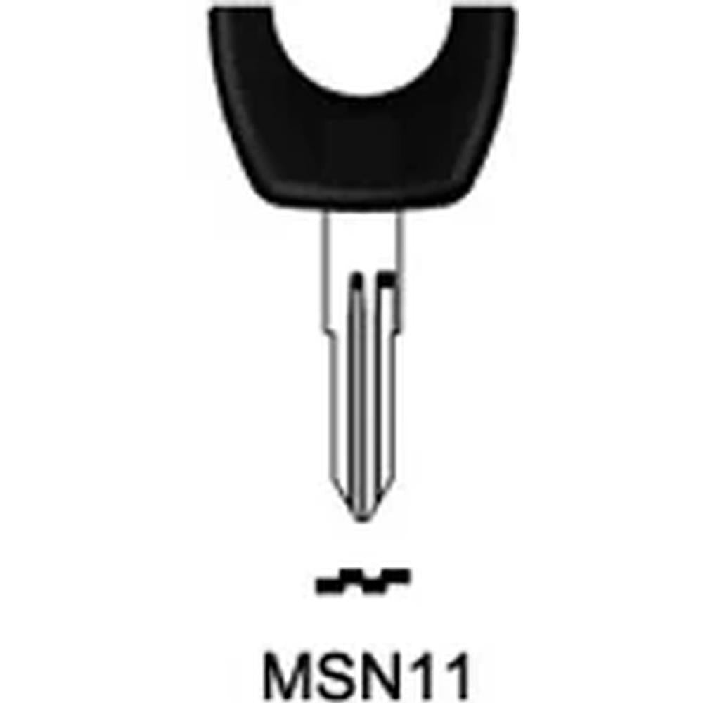 COQUE CLE ADAPTABLE POUR NISSAN 2 BOUTONS LAME CRANTEE KEYSKAR