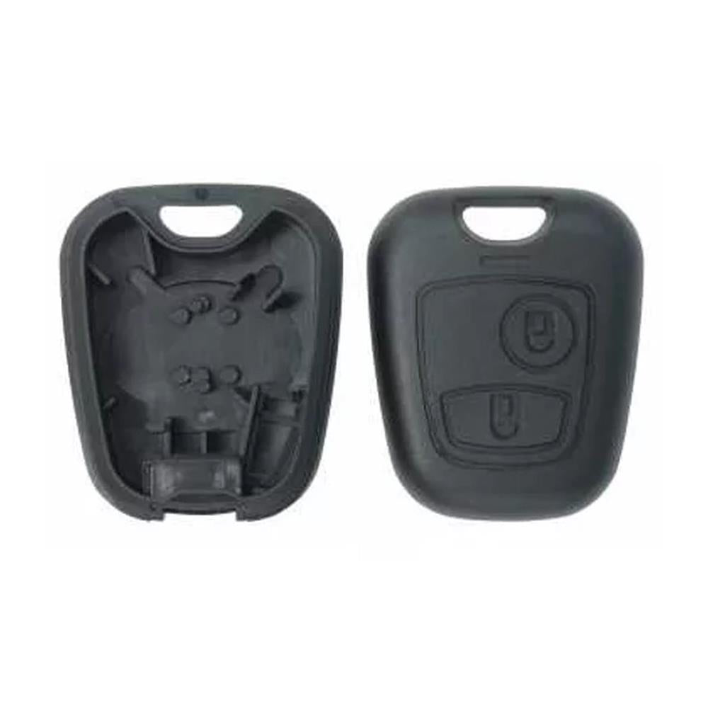 COQUE CLE ADAPTABLE POUR PEUGEOT 2 BOUTONS CLE CROIX KEYSKAR