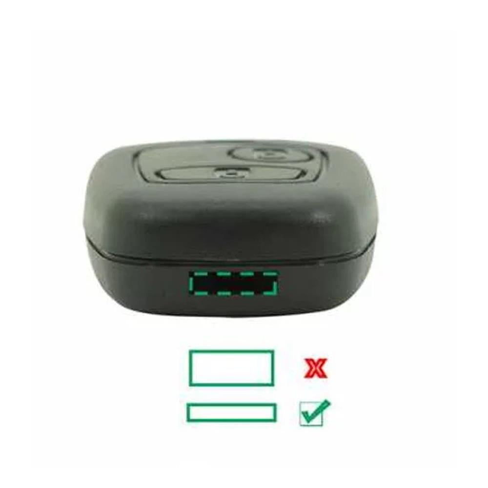 COQUE CLE ADAPTABLE POUR PEUGEOT 2 BOUTONS LAME CRANTEE KEYSKAR