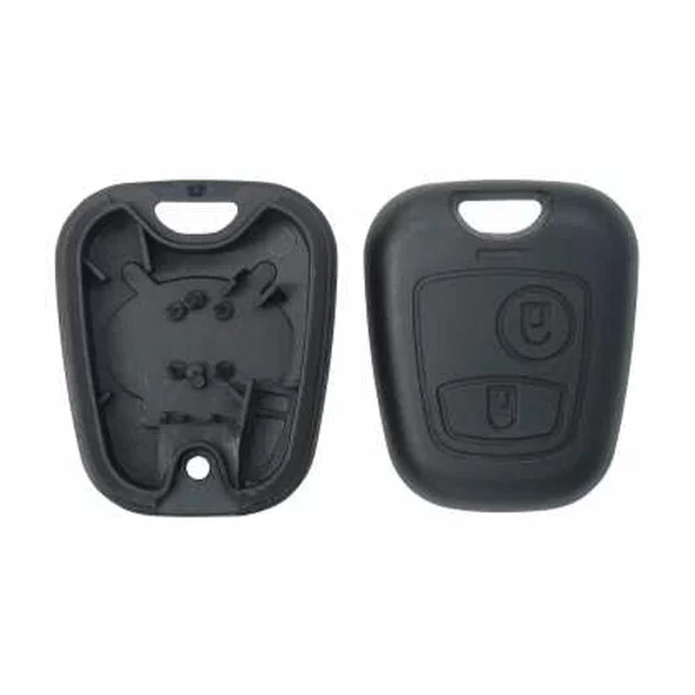 COQUE CLE ADAPTABLE POUR PEUGEOT 2 BOUTONS LAME CRANTEE KEYSKAR