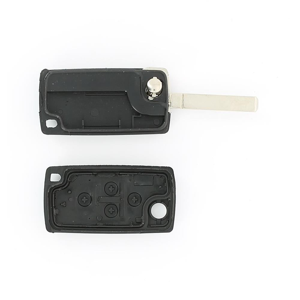COQUE CLE ADAPTABLE POUR PSA 4 BOUTONS LAME FRAISEE PILE SUR CIRCUIT KEYSKAR