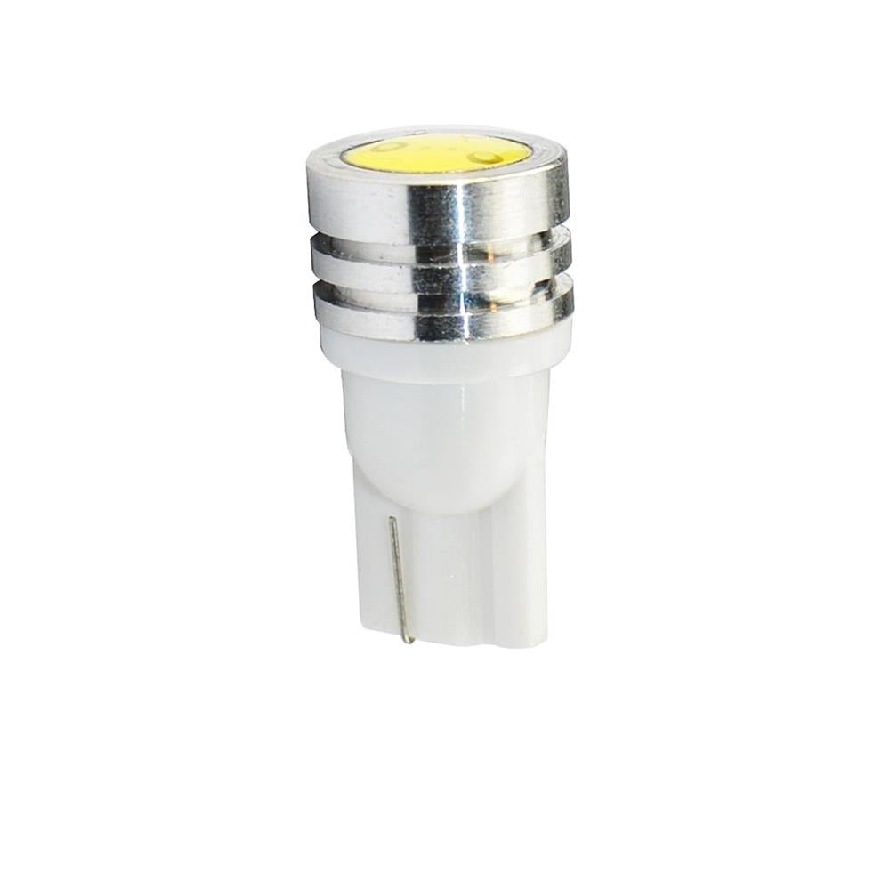 AMPOULES LED X 2 T10 W5W 1LED HP 12V BLANC 1,1W