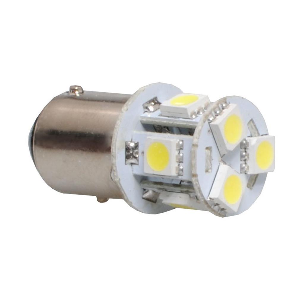 AMPOULES LED X 2 P21/5 BAY15D 8LED SMD5050 BLANC 12V 0,85W