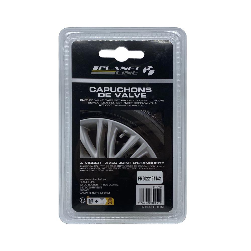 KIT DE 5 CAPUCHONS DE VALVE ALU