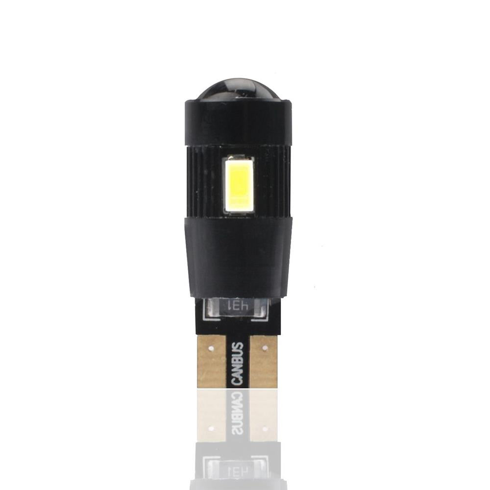AMPOULES LED X 2 T10 W5W 6LED SMD5630 CANBUS BLANC 12V 1,80W