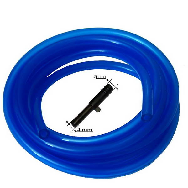KIT TUYAU LAVE GLACE LONG 2,50M Ø5MM + REDUCTEUR 5 A 4 MM