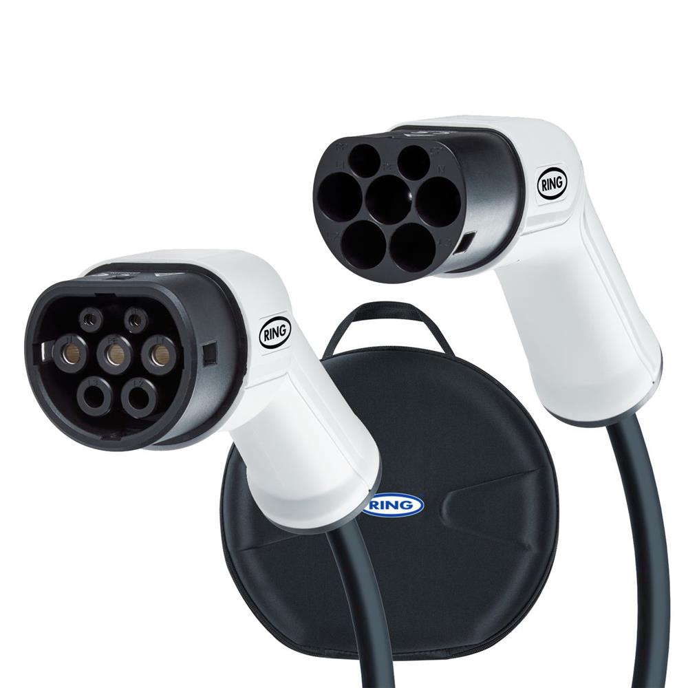 CABLE CHARGE RING VEHICULE ELEC T2->T2/5M/32A/TRIPHASE