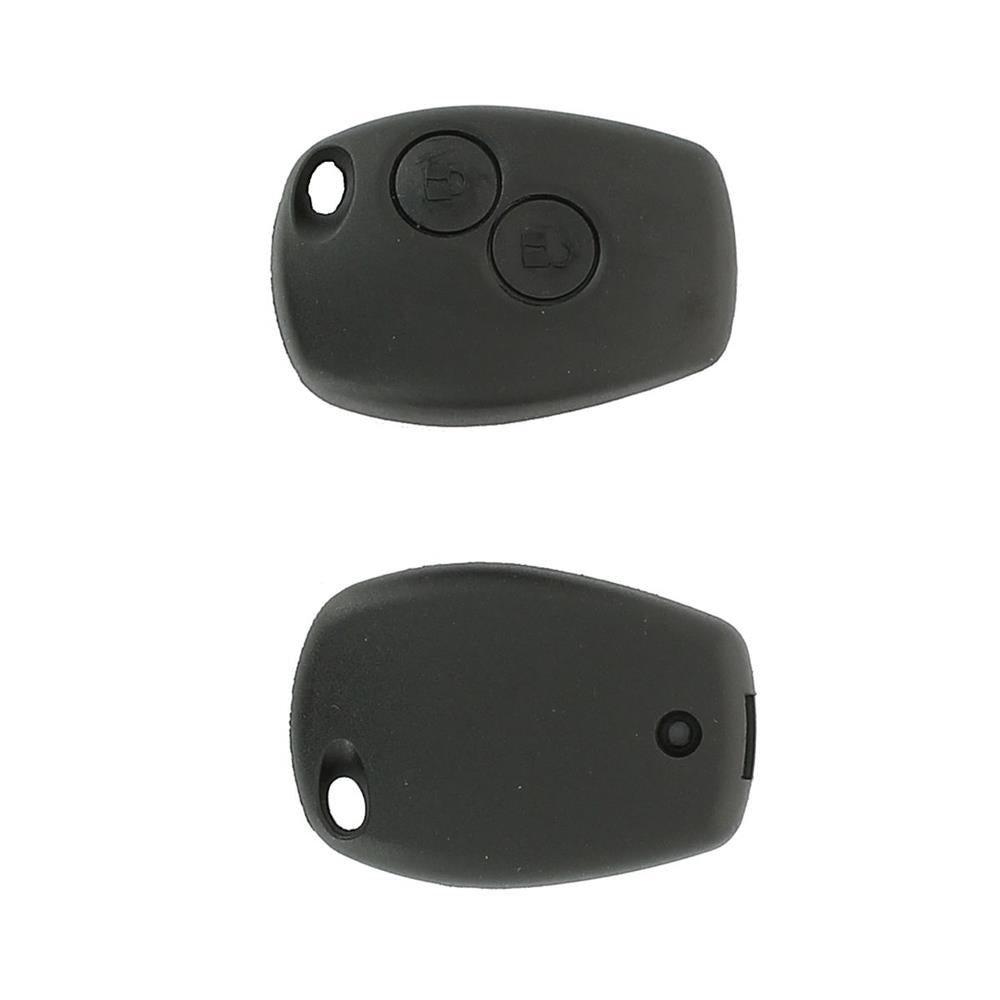 COQUE CLE ADAPTABLE POUR RENAULT 2 BOUTONS LAME CRANTEE KEYSKAR