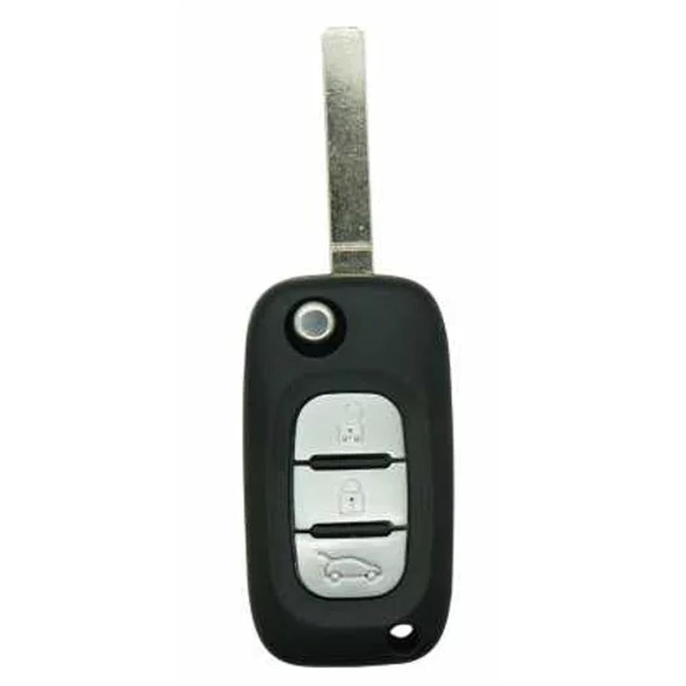 COQUE CLE ADAPTABLE POUR RENAULT 3 BOUTONS LAME FRAISEE KEYSKAR