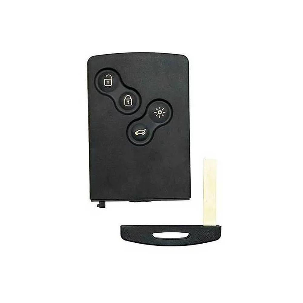 COQUE CARTE ADAPTABLE POUR RENAULT 4 BOUTONS AVEC LAME KEYSKAR