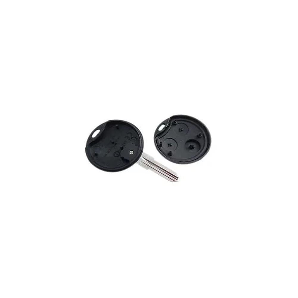 COQUE CLE ADAPTABLE POUR SMART 3 BOUTONS LAME CRANTEE FIXE KEYSKAR