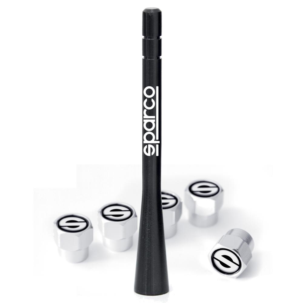 PACK ANTENNE +5 BOUCHONS DE VALVES SPARCO